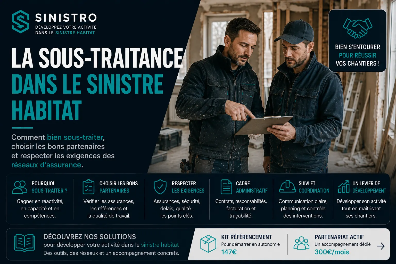 Comment Sinistro accompagne les artisans vers les réseaux d'assurance