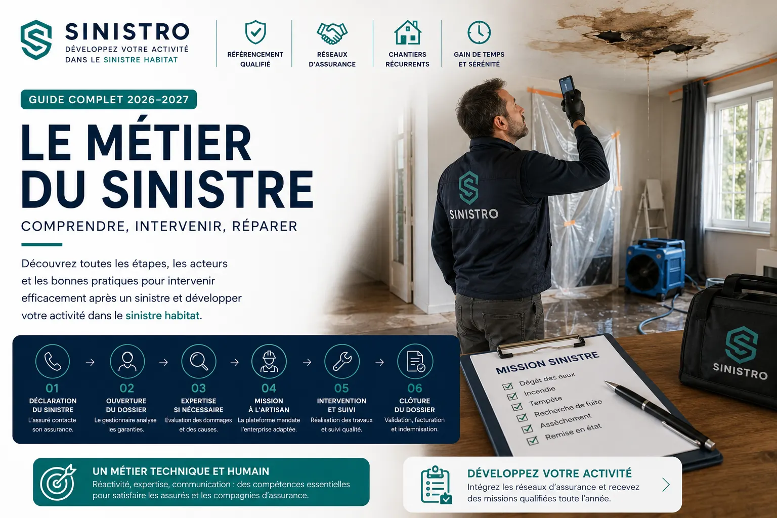 Le métier du sinistre habitat — guide Sinistro